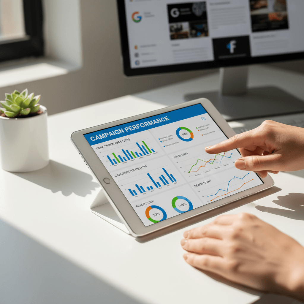 Ad campaign performance dashboard
