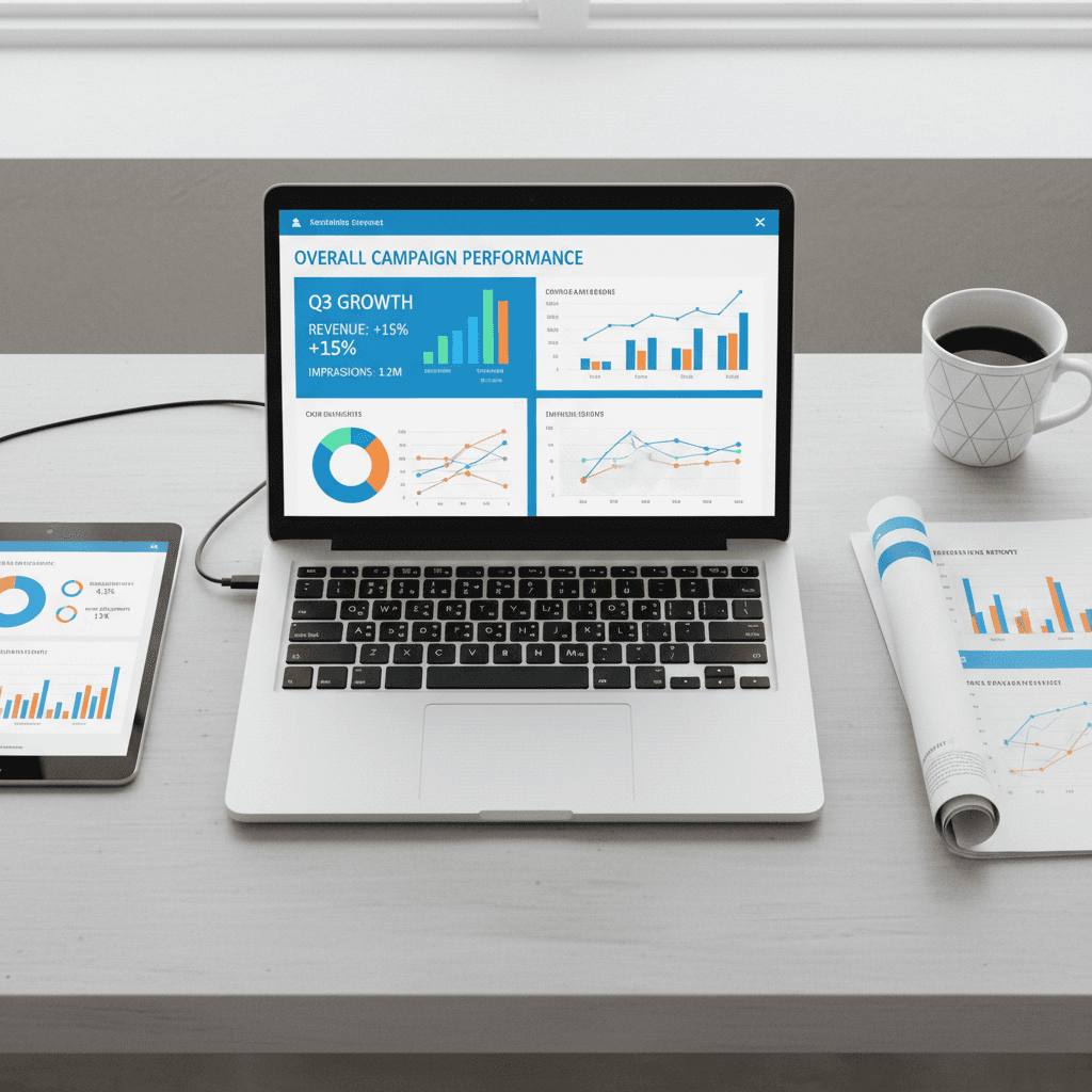 Monthly marketing performance report