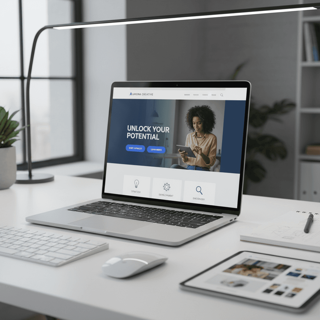 Conversion-focused landing page